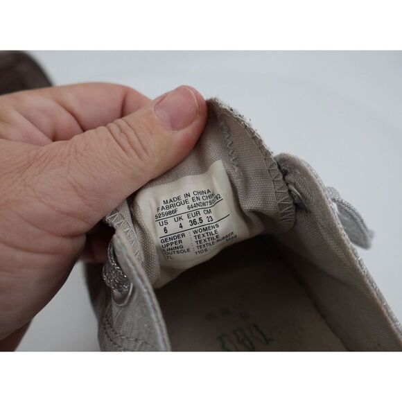 Converse Chuck Taylor Low Top Ox Size 6 Metallic Silver Shoes Sneakers Comfort - Picture 6 of 11